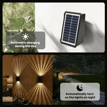 lusailstore - solar outdoor wall lights