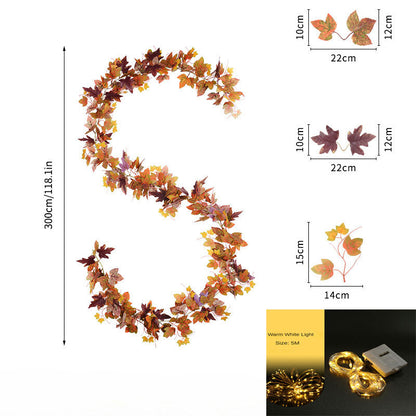 lusailstore - Autumn Leaves LED Garland