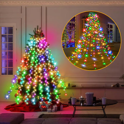 lusailstore - waterfall led christmas tree lights