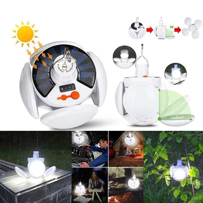 lusailstore-2-in-1 Waterproof Folding Solar LED Bulb