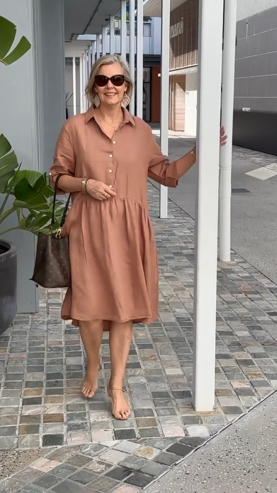 lusailstore - New Women's Cotton linen casual dress