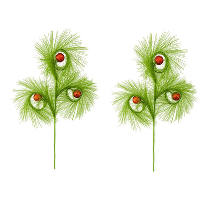 lusailstore - christmas reed grass elf ball simulation green plants