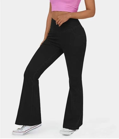 lusailstore - high waist flare jeans