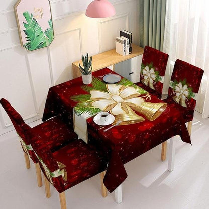 lusailstore - christmas tablecloth chair sets