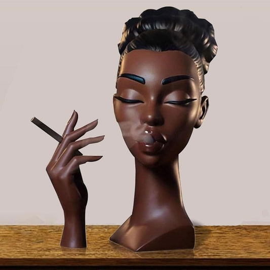 lusailstore - head incense burner black woman