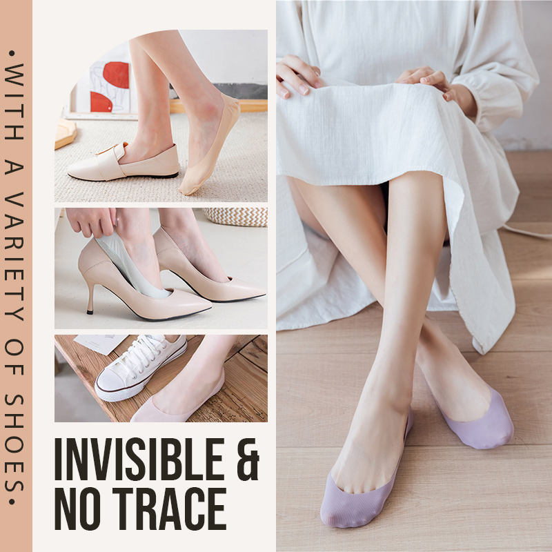 lusailstore - Invisible Non-slip Ice Silk Socks