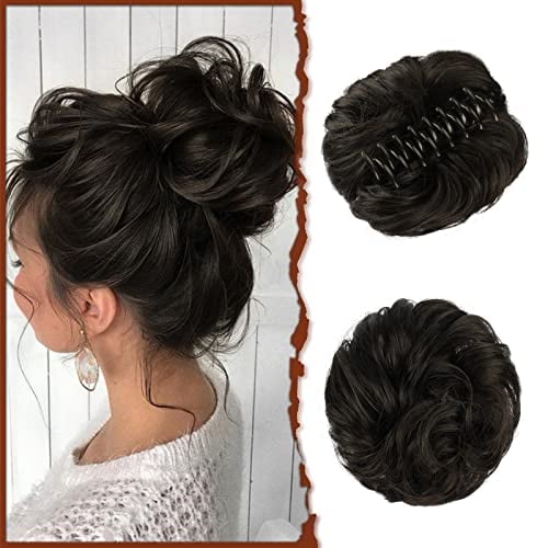 lusailstore-Claw Clip Messy Bun Hair Piece