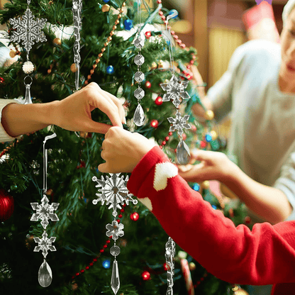 lusailstore - Crystal Christmas snowflake ornaments