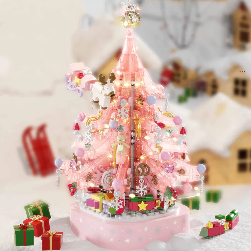 lusail store - Christmas tree building block music box