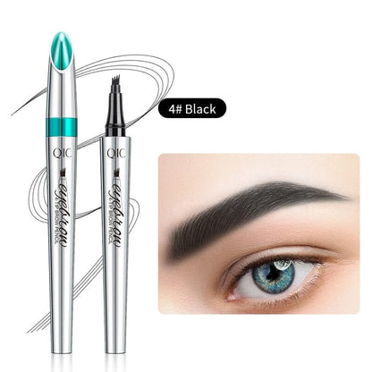 lusailstore - 3D Waterproof 4 Fork Tip Eyebrow Pencil