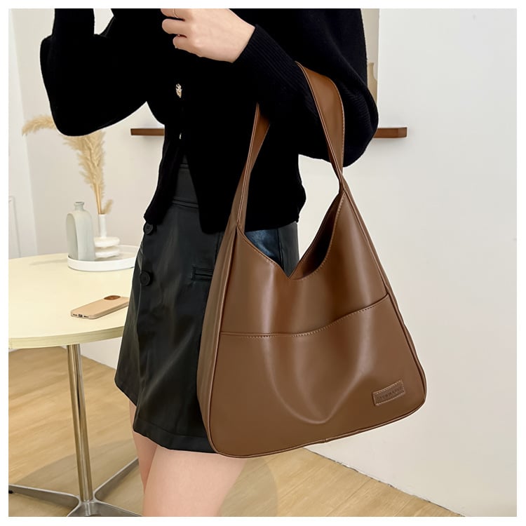 lusailstore - Simple PU leather tote bag