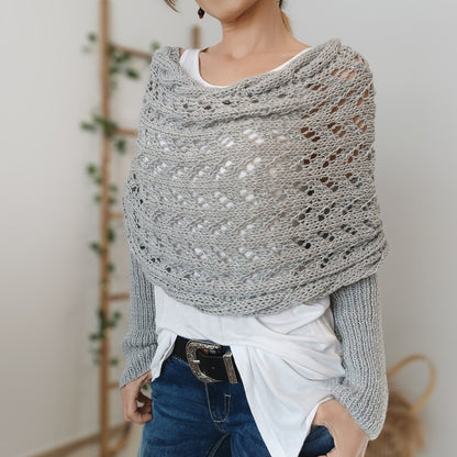 lusailstore - Knitted Wrap Shrugs For Women