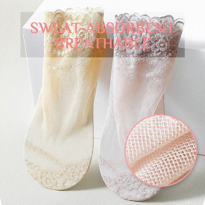 lusailstore- Summer Anti-slip Breathable Lace Socks