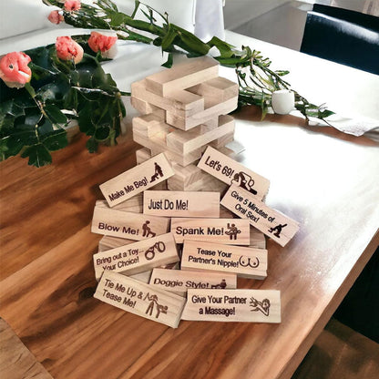 lusailstore - Naughty Block Tower Jenga Game