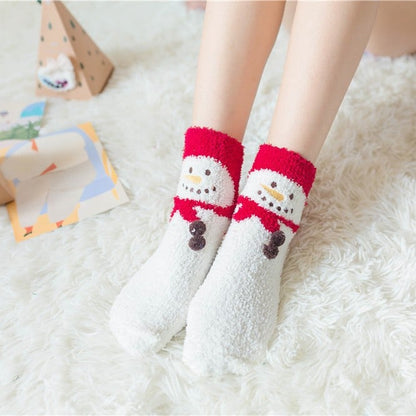 lusailstore - Cute Christmas Style Thick Warm Socks