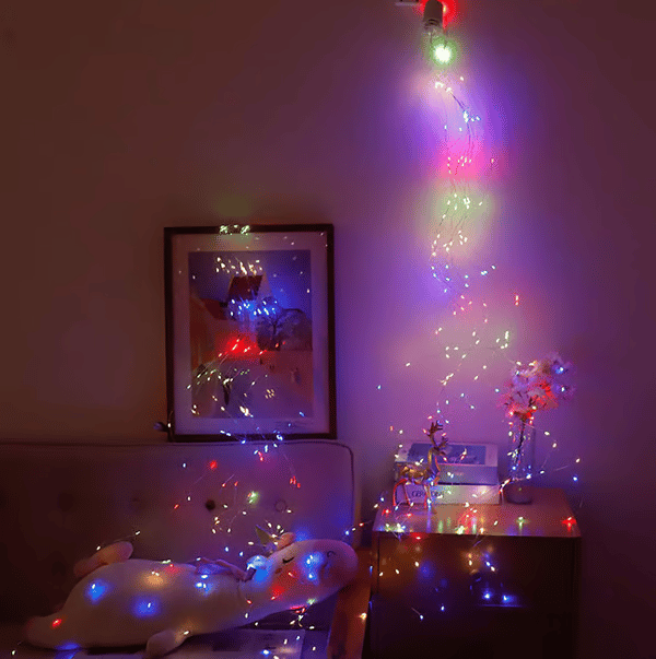 lusailstore - Solar Christmas LED Firefly Flashing Light String