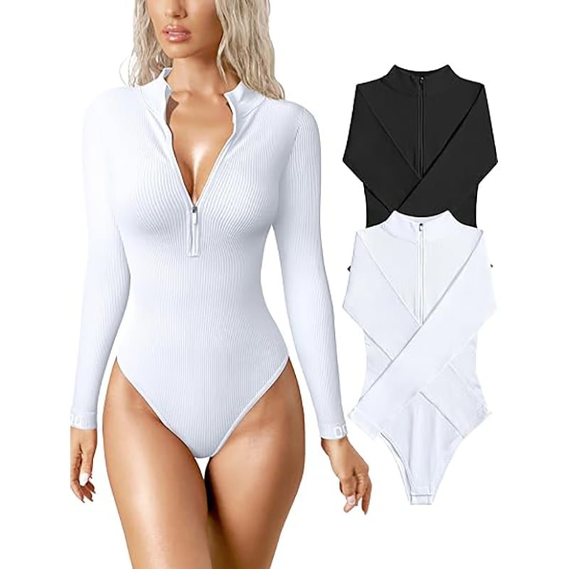 lusailstore - Snatched Zip Up BodySuit