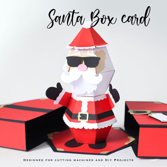 lusailstore-3D Santa Claus prank pop-up box card