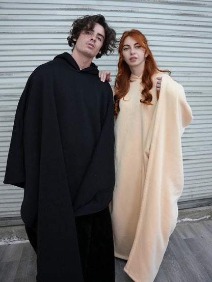 lusailstore - Stylish loose-fitting hooded cape