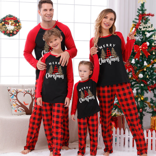 lusailstore -Christmas Elements Print Family Pajama Sets