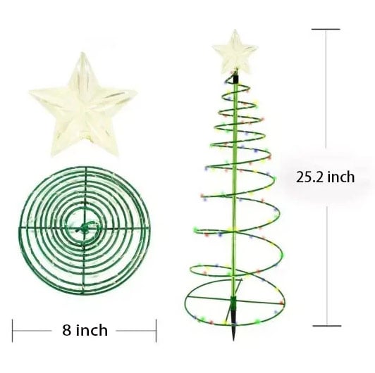 lusailstore - Solar LED Metal Christmas Tree
