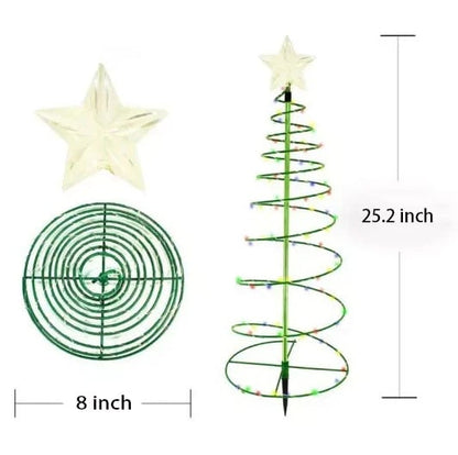 lusailstore - Solar LED Metal Christmas Tree