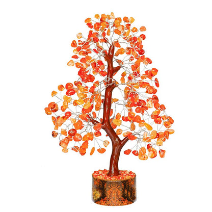 Red Onyx Crystal Tree