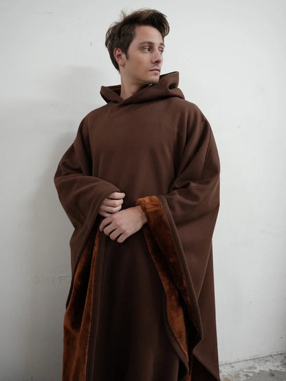 lusailstore - Stylish loose-fitting hooded cape