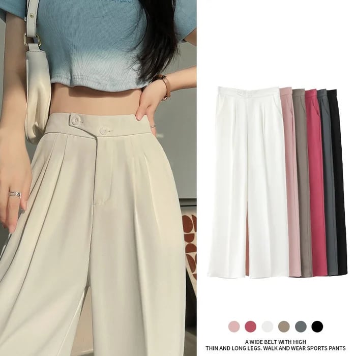 lusailstore - Woman's Casual Full-Length Loose Pants