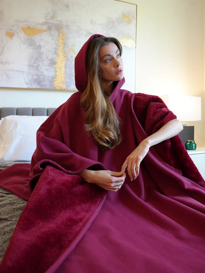lusailstore - Stylish loose-fitting hooded cape
