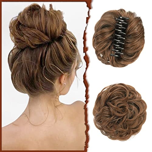 lusailstore-Claw Clip Messy Bun Hair Piece