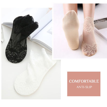 lusailstore- Summer Anti-slip Breathable Lace Socks