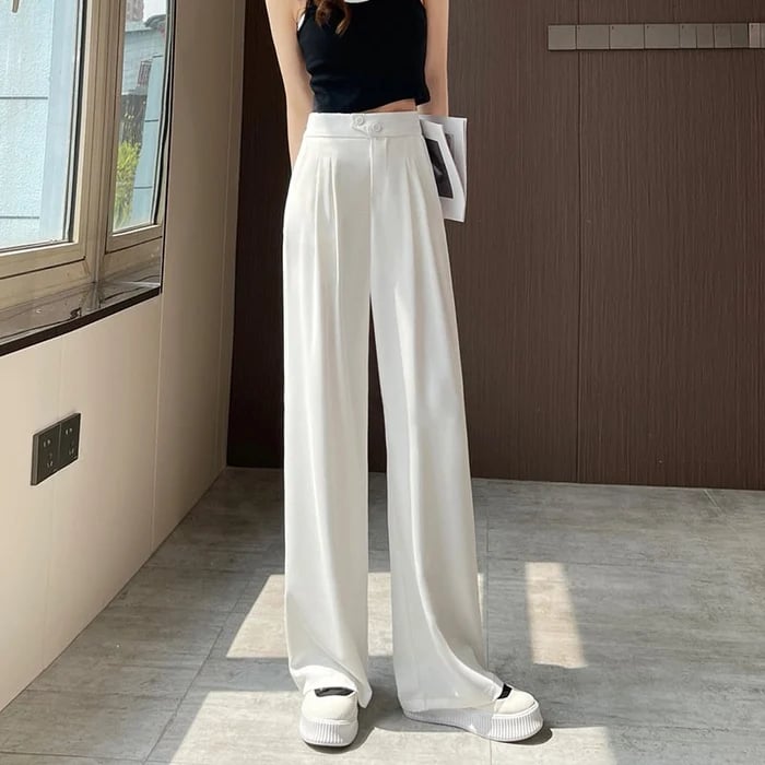 lusailstore - Woman's Casual Full-Length Loose Pants