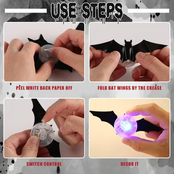 lusailstore - 3D Bat Light Decoration Set