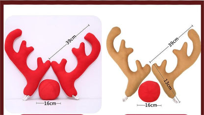 lusailstore - car christmas reindeer antler decorations