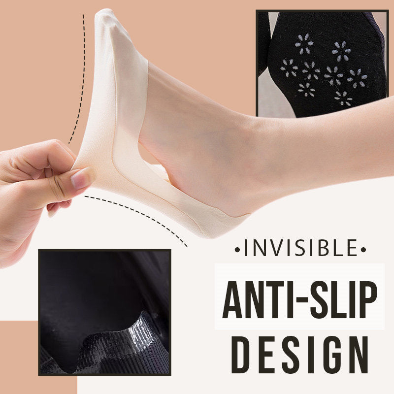 lusailstore - Invisible Non-slip Ice Silk Socks