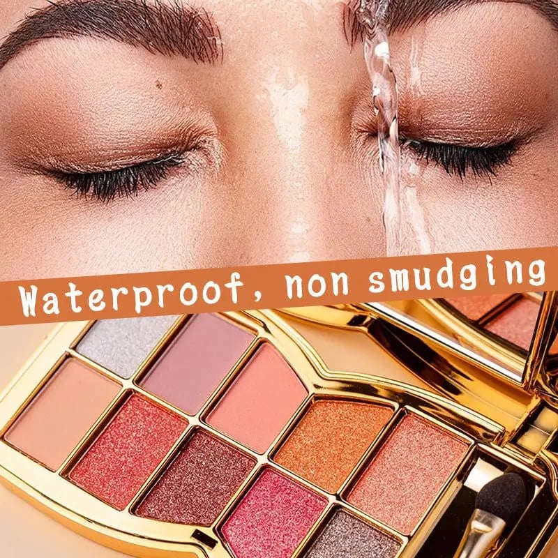 lusailstore - 10 Colors Sparkle Shimmer Eyeshadow Palette