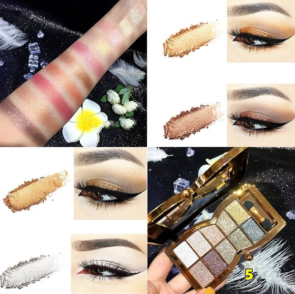 lusailstore - 10 Colors Sparkle Shimmer Eyeshadow Palette