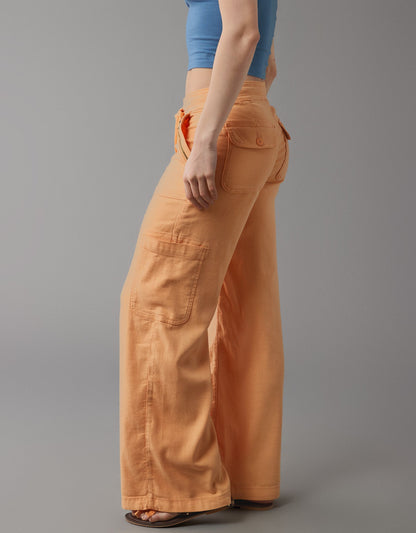 lusailstore - Linen-blend wide-leg overalls