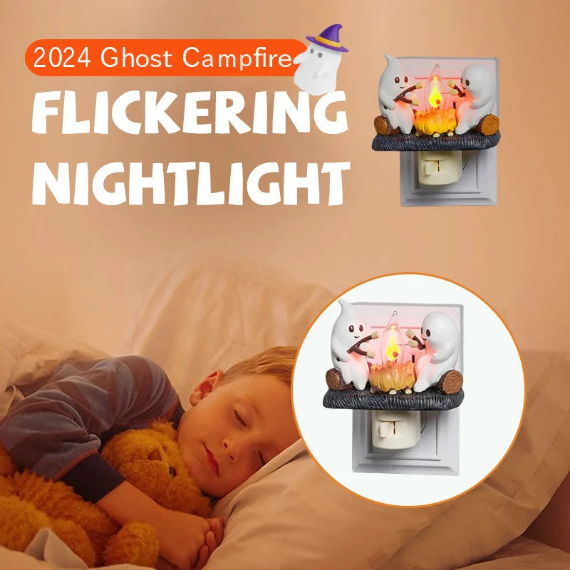 lusailstore - Ghost Bonfire Flickering Night Light