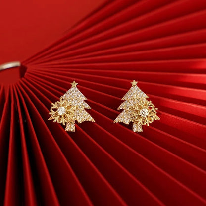 lusailstore - Shiny Christmas Tree Earrings