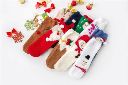 lusailstore - Cute Christmas Style Thick Warm Socks