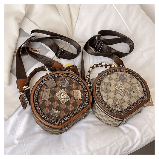 lusailstore - vintage bear badge print bags