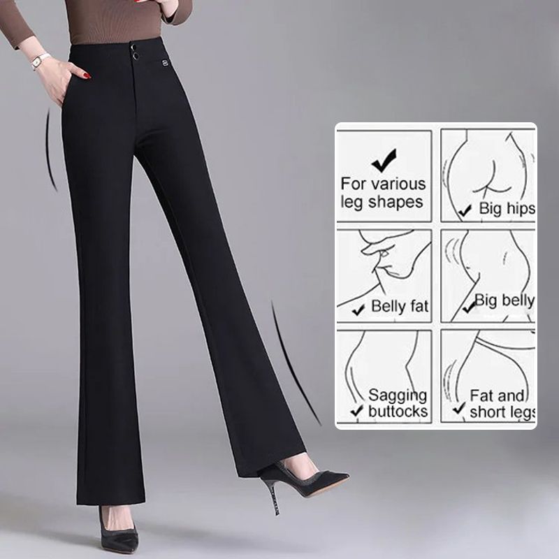 lusailstore-Women’s Fashion Elegant Flare Trousers