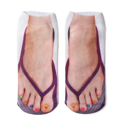 lusailstore - 3D Manicure Print Socks