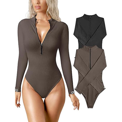 lusailstore - Snatched Zip Up BodySuit