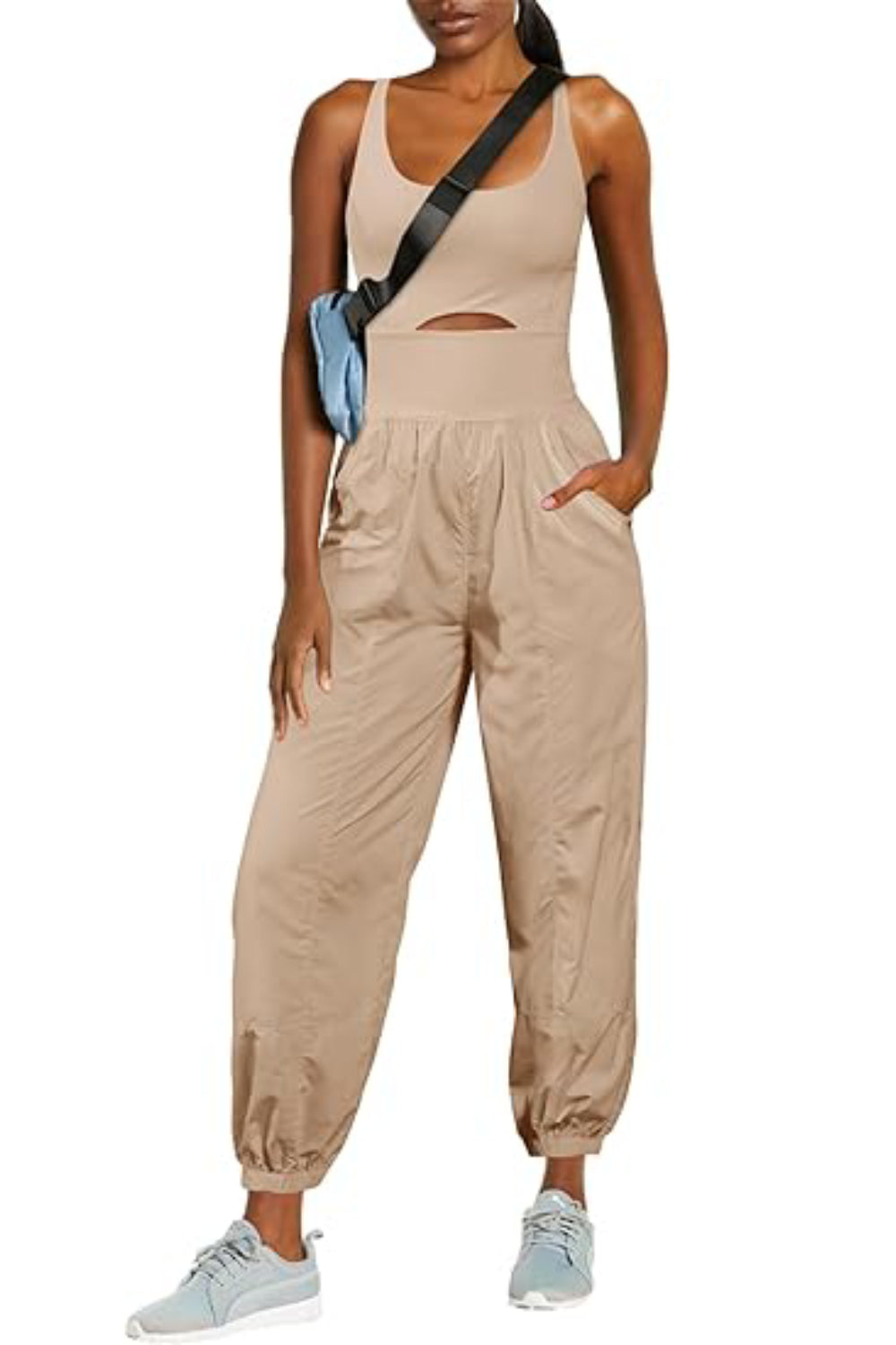 lusailstore- Women's Camisole Sportswear Jumpsuit