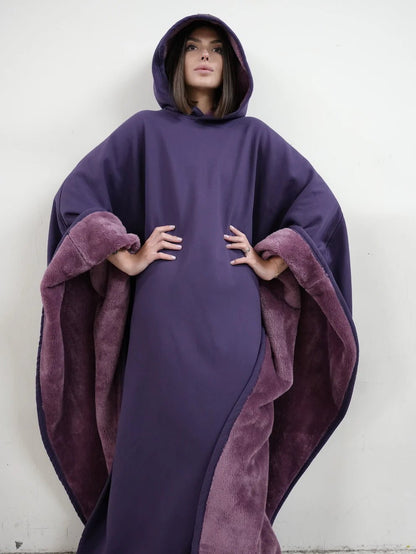 lusailstore - Stylish loose-fitting hooded cape