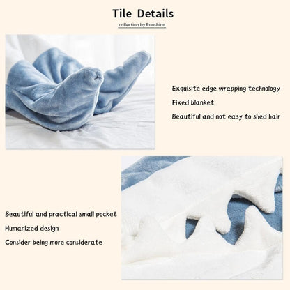 lusailstore - Shark Blanket Flannel Loungewear