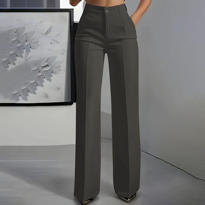 lusailstore -Women's High Waisted Slim Formal Pants